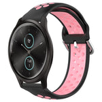 20mm Perforated Breathable Sports Silicone Watch Band, For Garmin Venu SQ, For Garmin VivoMove Style, For Garmin VivoMove Luxe