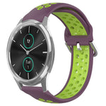 20mm Perforated Breathable Sports Silicone Watch Band, For Garmin Venu SQ, For Garmin VivoMove Style, For Garmin VivoMove Luxe