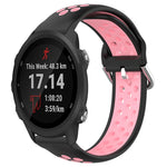 20mm Perforated Breathable Sports Silicone Watch Band, For Garmin Forerunner 245, For Garmin Forerunner 245 Music, For Garmin Forerunner 645