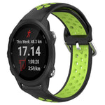 20mm Perforated Breathable Sports Silicone Watch Band, For Garmin Forerunner 245, For Garmin Forerunner 245 Music, For Garmin Forerunner 645