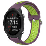 20mm Perforated Breathable Sports Silicone Watch Band, For Garmin Forerunner 245, For Garmin Forerunner 245 Music, For Garmin Forerunner 645