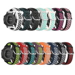 20mm Perforated Breathable Sports Silicone Watch Band, For Garmin Forerunner 245, For Garmin Forerunner 245 Music, For Garmin Forerunner 645