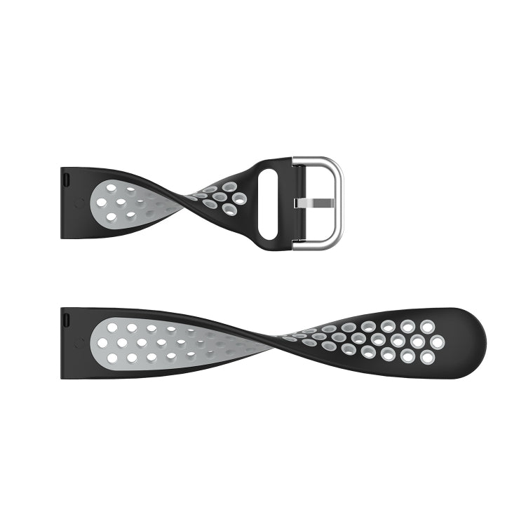 20mm Perforated Breathable Sports Silicone Watch Band, For Garmin Forerunner 245, For Garmin Forerunner 245 Music, For Garmin Forerunner 645