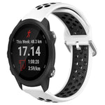 20mm Perforated Breathable Sports Silicone Watch Band, For Garmin Forerunner 245, For Garmin Forerunner 245 Music, For Garmin Forerunner 645