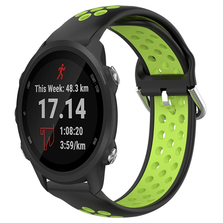 20mm Perforated Breathable Sports Silicone Watch Band, For Garmin Forerunner 245, For Garmin Forerunner 245 Music, For Garmin Forerunner 645