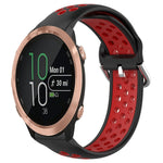 20mm Perforated Breathable Sports Silicone Watch Band, For Garmin Forerunner 245, For Garmin Forerunner 245 Music, For Garmin Forerunner 645
