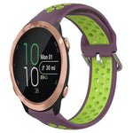 20mm Perforated Breathable Sports Silicone Watch Band, For Garmin Forerunner 245, For Garmin Forerunner 245 Music, For Garmin Forerunner 645