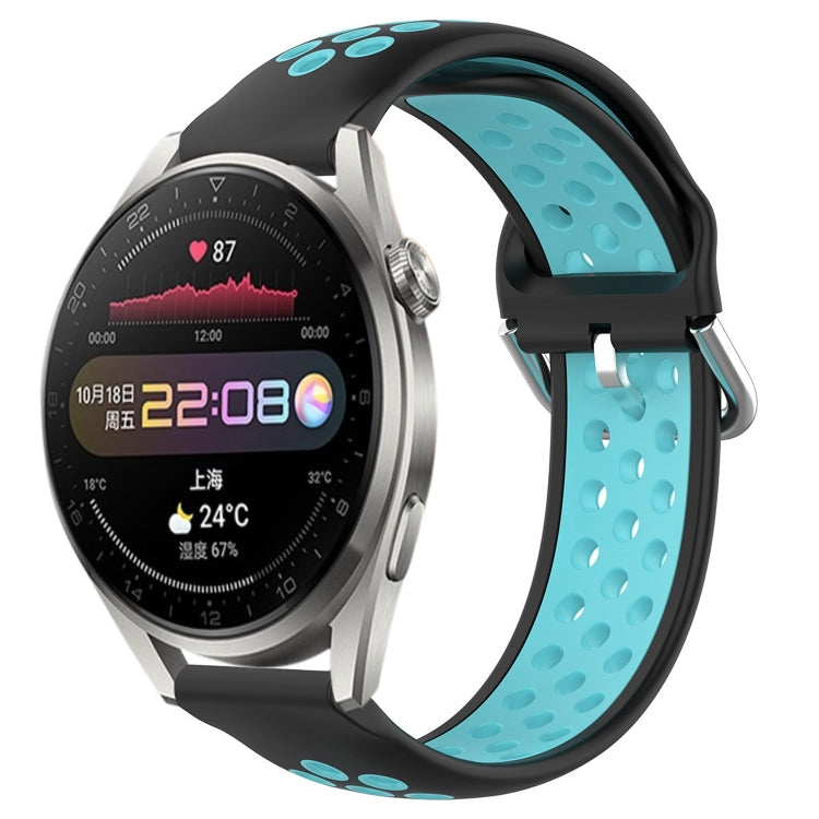 22mm Perforated Breathable Sports Silicone Watch Band, For Huawei Watch 3 Pro, For Huawei GT2 Pro, For Honor Watch GS 3