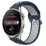 22mm Perforated Breathable Sports Silicone Watch Band, For Huawei Watch 3 Pro, For Huawei GT2 Pro, For Honor Watch GS 3