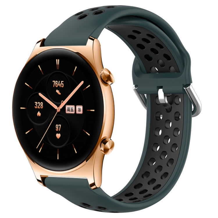 22mm Perforated Breathable Sports Silicone Watch Band, For Huawei Watch 3 Pro, For Huawei GT2 Pro, For Honor Watch GS 3
