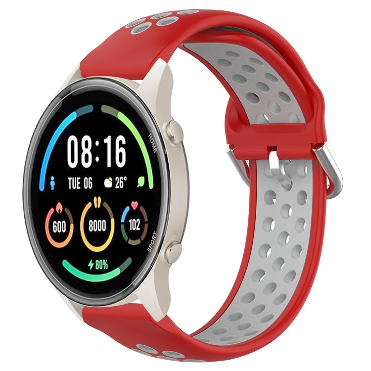 22mm Perforated Breathable Sports Silicone Watch Band, For Xiaomi MI Watch Sport, For Xiaomi Haylou RT2 LS10, For  Xiaomi Haylou RS4 LS12