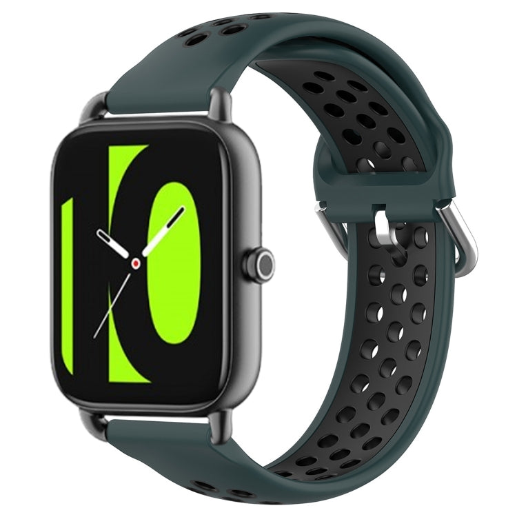22mm Perforated Breathable Sports Silicone Watch Band, For Xiaomi MI Watch Sport, For Xiaomi Haylou RT2 LS10, For  Xiaomi Haylou RS4 LS12