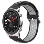 22mm Perforated Breathable Sports Silicone Watch Band, For Amazfit GTR 4, For Amazfit GTR 4 Pro, For Amazfit GTR 3