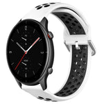 22mm Perforated Breathable Sports Silicone Watch Band, For Amazfit GTR 3 Pro, For Amazfit GTR 2e, For Amazfit GTR 2