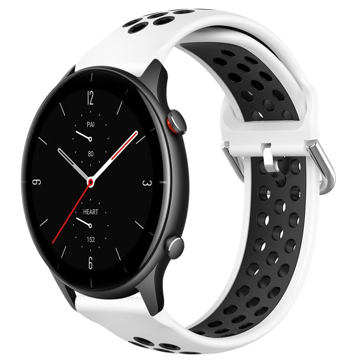 22mm Perforated Breathable Sports Silicone Watch Band, For Amazfit GTR 3 Pro, For Amazfit GTR 2e, For Amazfit GTR 2