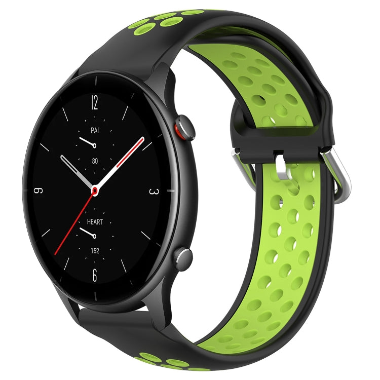 22mm Perforated Breathable Sports Silicone Watch Band, For Amazfit GTR 3 Pro, For Amazfit GTR 2e, For Amazfit GTR 2