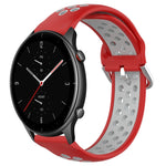 22mm Perforated Breathable Sports Silicone Watch Band, For Amazfit GTR 3 Pro, For Amazfit GTR 2e, For Amazfit GTR 2