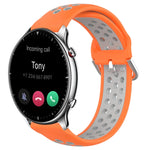 22mm Perforated Breathable Sports Silicone Watch Band, For Amazfit GTR 3 Pro, For Amazfit GTR 2e, For Amazfit GTR 2