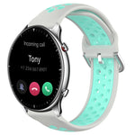 22mm Perforated Breathable Sports Silicone Watch Band, For Amazfit GTR 3 Pro, For Amazfit GTR 2e, For Amazfit GTR 2