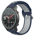 22mm Perforated Breathable Sports Silicone Watch Band, For Amazfit 3, For Amazfit GTR 47mm