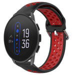 22mm Perforated Breathable Sports Silicone Watch Band, For Suunto 9 Peak Pro, For Suunto 9 Peak, For Suunto 5 Peak