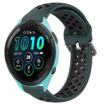 22mm Perforated Breathable Sports Silicone Watch Band, For Garmin Forerunner 265, For Garmin Forerunner 255, For Garmin Forerunner 255 Music