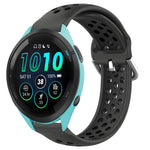 22mm Perforated Breathable Sports Silicone Watch Band, For Garmin Forerunner 265, For Garmin Forerunner 255, For Garmin Forerunner 255 Music