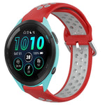 22mm Perforated Breathable Sports Silicone Watch Band, For Garmin Forerunner 265, For Garmin Forerunner 255, For Garmin Forerunner 255 Music