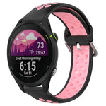 22mm Perforated Breathable Sports Silicone Watch Band, For Garmin Forerunner 265, For Garmin Forerunner 255, For Garmin Forerunner 255 Music