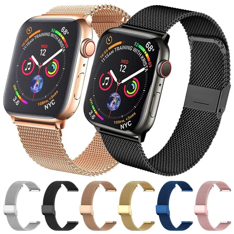 ミラノメタルスチールメッシュ一体型バックルウォッチバンド、Apple Watch Series 8&7 41mm用、Apple Watch Ultra 49mm / Series 8&7 45mm用