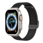 ミラノメタルスチールメッシュ一体型バックルウォッチバンド、Apple Watch Series 8&7 41mm用、Apple Watch Ultra 49mm / Series 8&7 45mm用