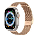 ミラノメタルスチールメッシュ一体型バックルウォッチバンド、Apple Watch Series 8&7 41mm用、Apple Watch Ultra 49mm / Series 8&7 45mm用