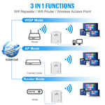U8 300Mbps 無線WiFiリピーターエクステンダールーター Wi-Fi信号増幅器 WiFiブースター USプラグ EUプラグ