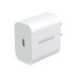 NORTHJO NOPD2000 PD 20W USB-C / Type-C シングルポート急速壁充電器、USプラグ、EUプラグ