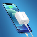 NORTHJO NOPD2000 PD 20W USB-C / Type-C シングルポート急速壁充電器、USプラグ、EUプラグ