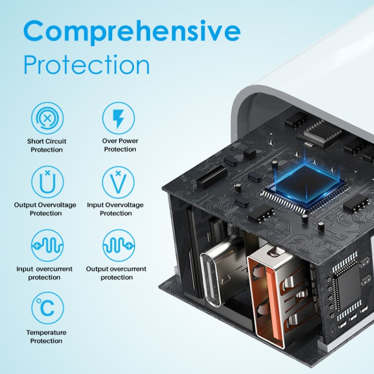 NORTHJO NOPD2501 PD 25W USB-C / Type-C シングルポート急速充電器、USプラグ、EUプラグ、UKプラグ、AUプラグ