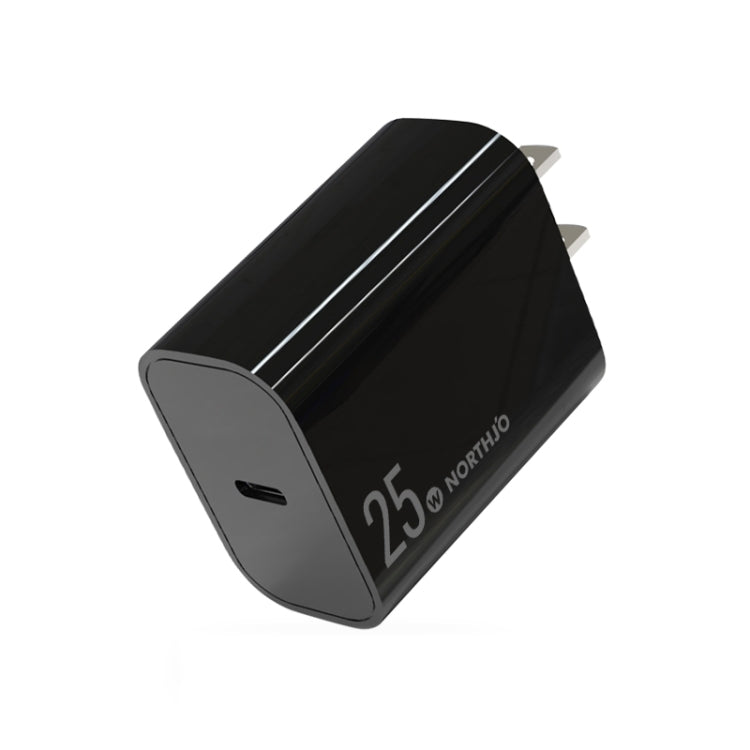 NORTHJO NOPD2501 PD 25W USB-C / Type-C シングルポート急速充電器、USプラグ、EUプラグ、UKプラグ、AUプラグ