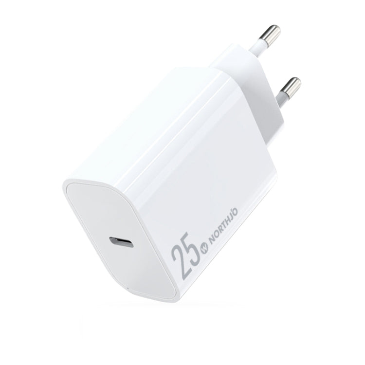 NORTHJO NOPD2501 PD 25W USB-C / Type-C シングルポート急速充電器、USプラグ、EUプラグ、UKプラグ、AUプラグ