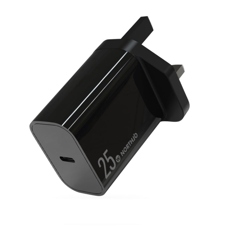 NORTHJO NOPD2501 PD 25W USB-C / Type-C シングルポート急速充電器、USプラグ、EUプラグ、UKプラグ、AUプラグ