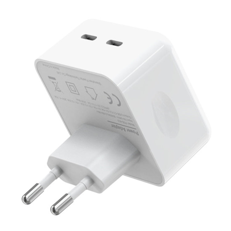 NORTHJO NOGAN3502 GaN PD PPS 35W デュアル USB-C / Type-C 壁用急速充電器、EUプラグ、UKプラグ