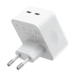 NORTHJO NOGAN3502 GaN PD PPS 35W デュアル USB-C / Type-C 壁用急速充電器、EUプラグ、UKプラグ