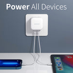 NORTHJO NOGAN3502 GaN PD PPS 35W デュアル USB-C / Type-C 壁用急速充電器、EUプラグ、UKプラグ