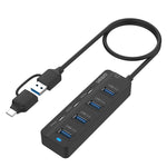 Onten UCA5306 7-in-2 USB3.0 + Type-C 7ポート ハブ ドッキングステーション OTG機能対応、UCA5306