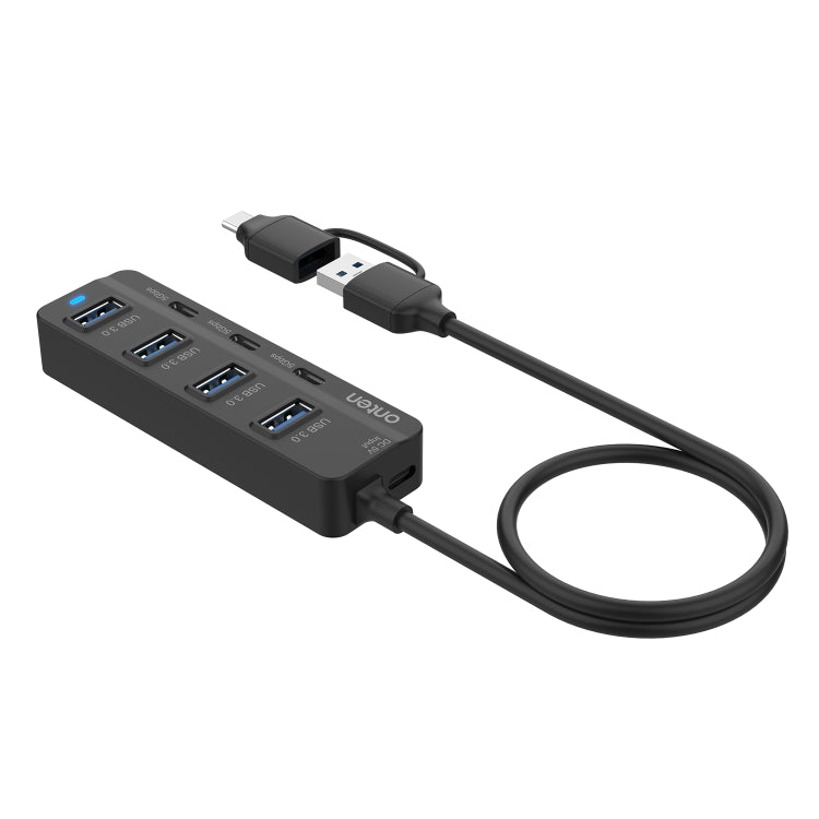 Onten UCA5306 7-in-2 USB3.0 + Type-C 7ポート ハブ ドッキングステーション OTG機能対応、UCA5306