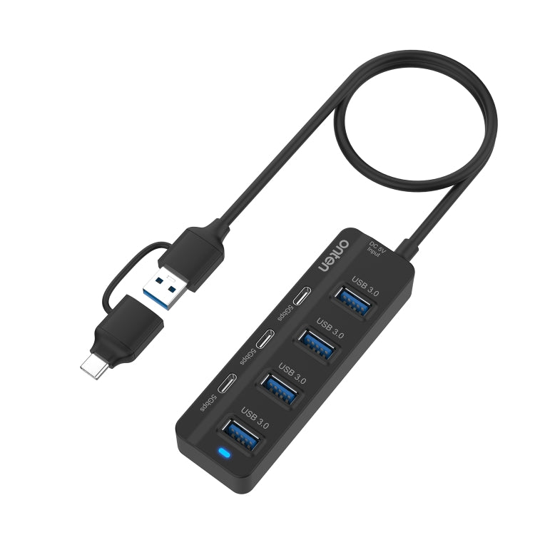 Onten UCA5306 7-in-2 USB3.0 + Type-C 7ポート ハブ ドッキングステーション OTG機能対応、UCA5306