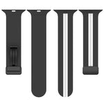 マグネットクラスプ二色シリコンウォッチバンド、Apple Watch Ultra 49mm用、Apple Watch Series 8&7 45mm用、Apple Watch Series 8&7 41mm用
