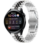 Five Bull Half Round Stainless Steel Watch Band + Strap Removal Tool, For Huawei Watch 3 / 3 Pro, For Huawei Watch GT2 Pro / GT 2e, For Huawei Watch GT 42mm/46mm / GT2 46mm