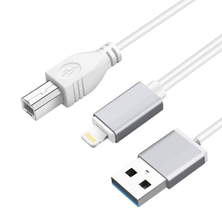 1m 8ピンからUSB＋MIDI 電子音楽楽器＆OTG＆充電多機能ケーブル iOS 10-14対応 MIDI＋OTG