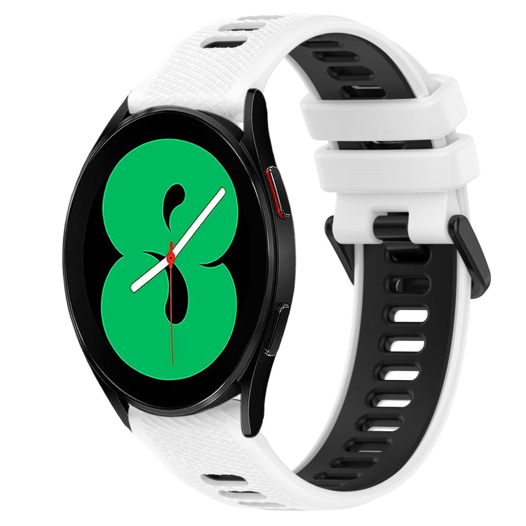 20mmスポーツツートンカラーシリコンウォッチバンド、Samsung Galaxy Watch4 44mm用、Samsung Galaxy Watch4 40mm用、Samsung Galaxy Watch4 Classic 42mm用、Samsung Galaxy Watch4 Classic 46mm用