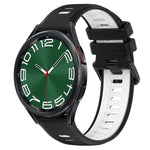 20mmスポーツ二色シリコン時計バンド、Samsung Galaxy Watch 6 40mm 用、Samsung Galaxy Watch 6 Classic 43mm 用
